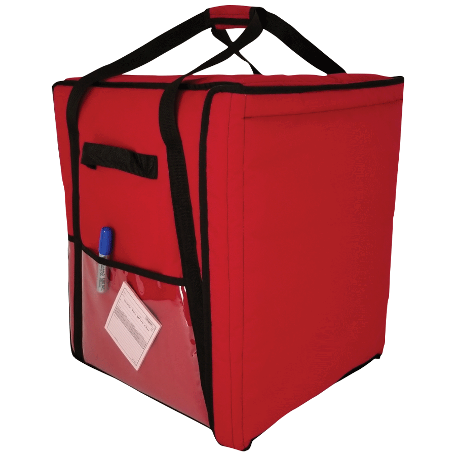 Warm Food Bag - Red Insulated Food Bags for Delivery